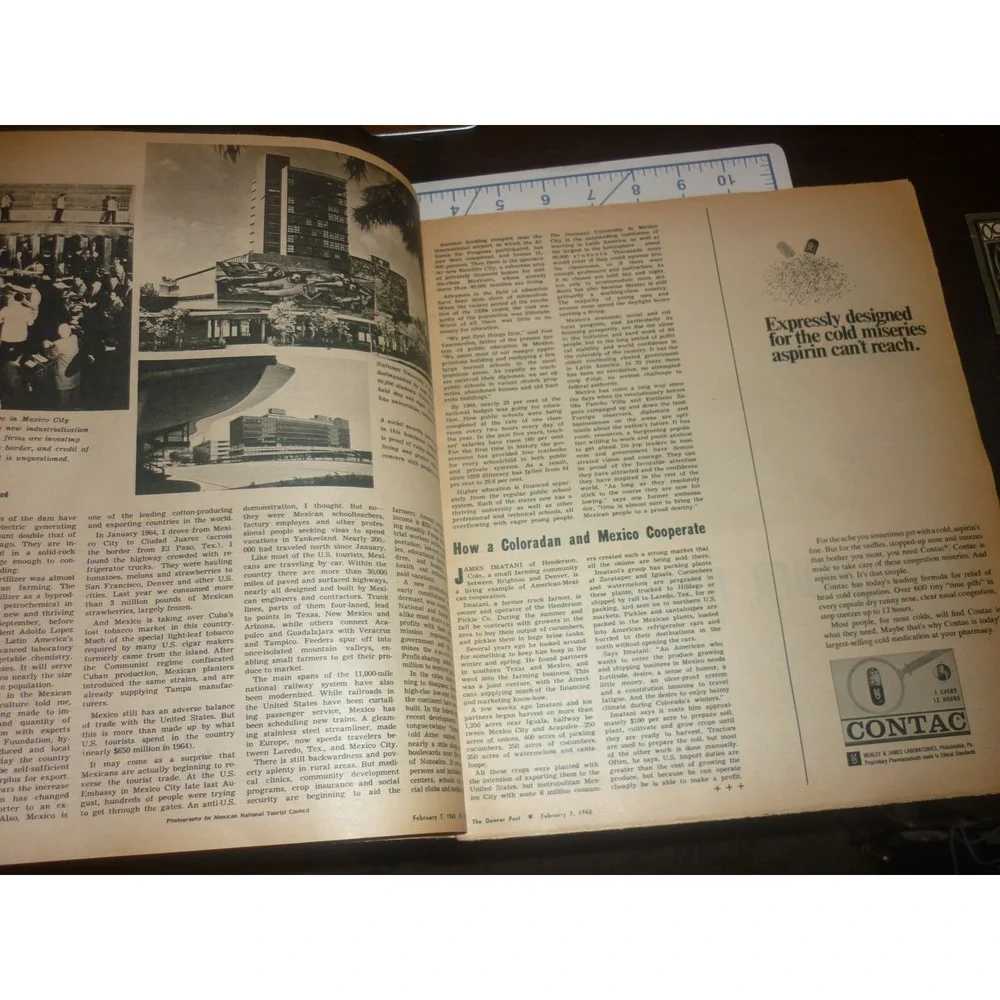 Vintage Sunday Empire Magazine Feb 7 1965 Denver Post Basketball Pete Dikeou